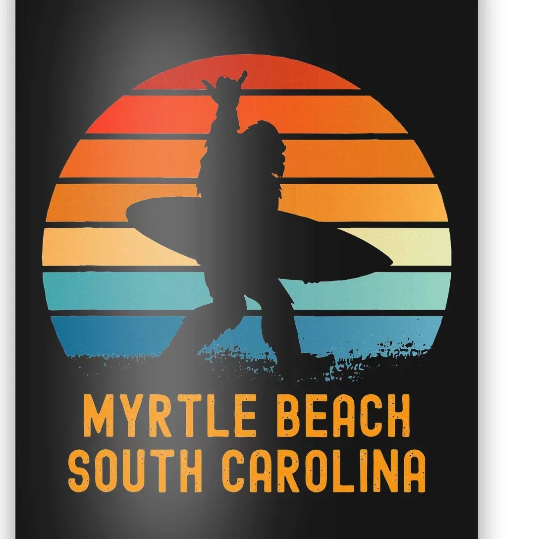 Myrtle Beach South Carolina Sasquatch Souvenir Poster