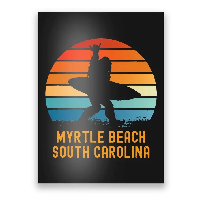 Myrtle Beach South Carolina Sasquatch Souvenir Poster