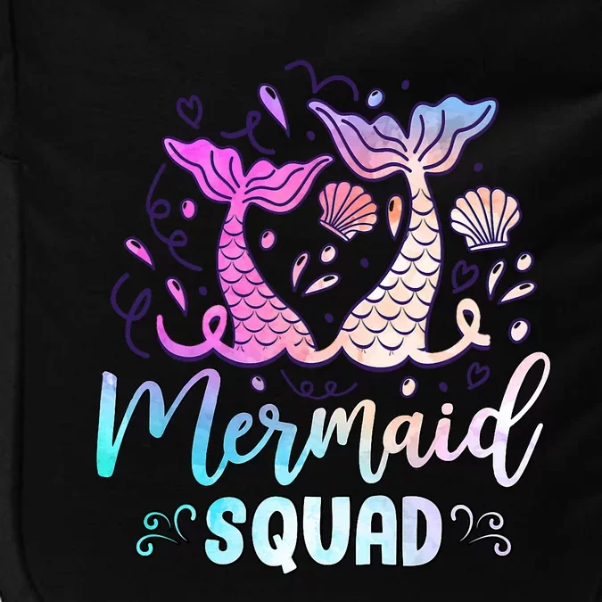 Mermaid Birthday Squad Party Girl Women Mermaid Impact Tech Backpack