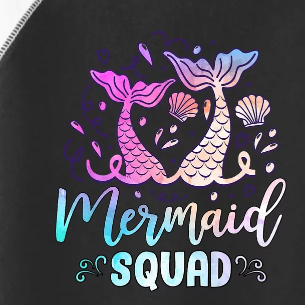 Mermaid Birthday Squad Party Girl Women Mermaid Toddler Fine Jersey T-Shirt