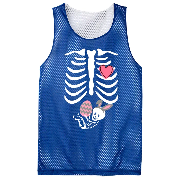 Mama Bunny Skeleton Bunny Easter Pregnant Mom Gift Mesh Reversible Basketball Jersey Tank