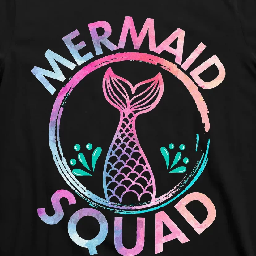 Mermaid Birthday Squad Party T-Shirt