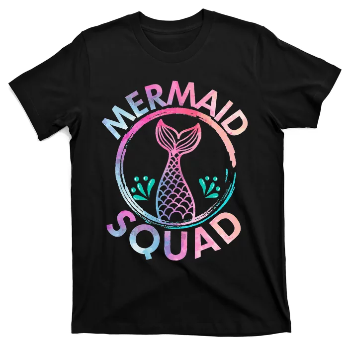 Mermaid Birthday Squad Party T-Shirt