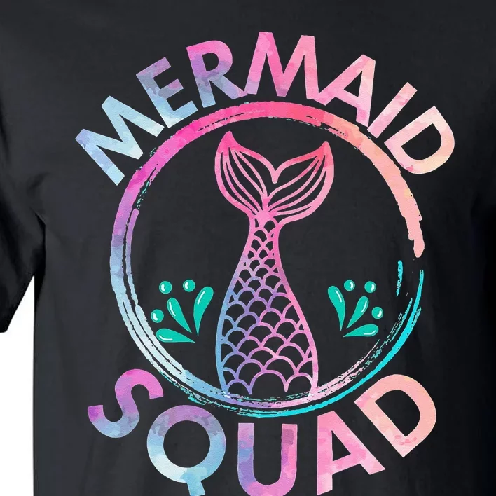 Mermaid Birthday Squad Party Tall T-Shirt