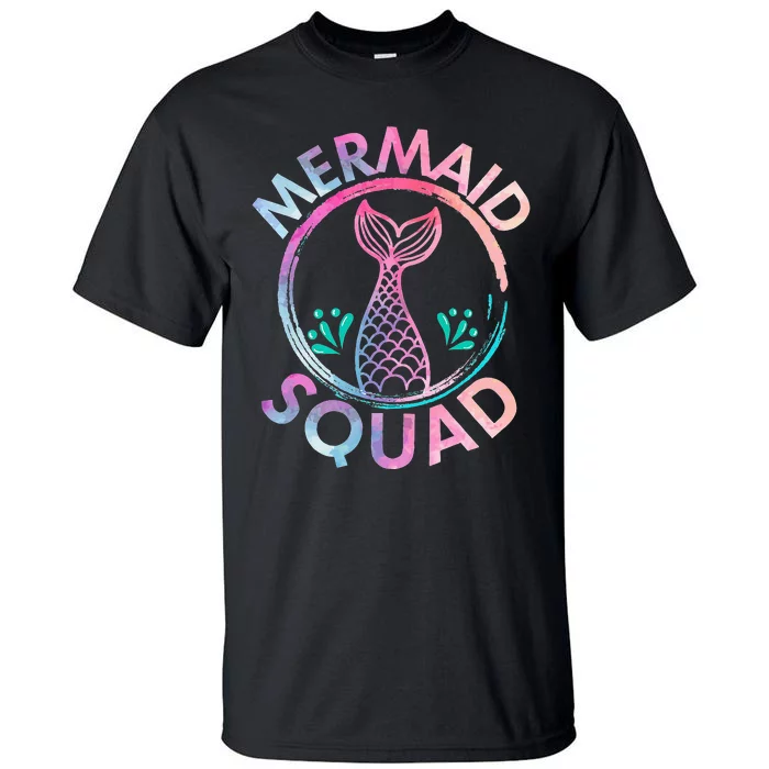 Mermaid Birthday Squad Party Tall T-Shirt