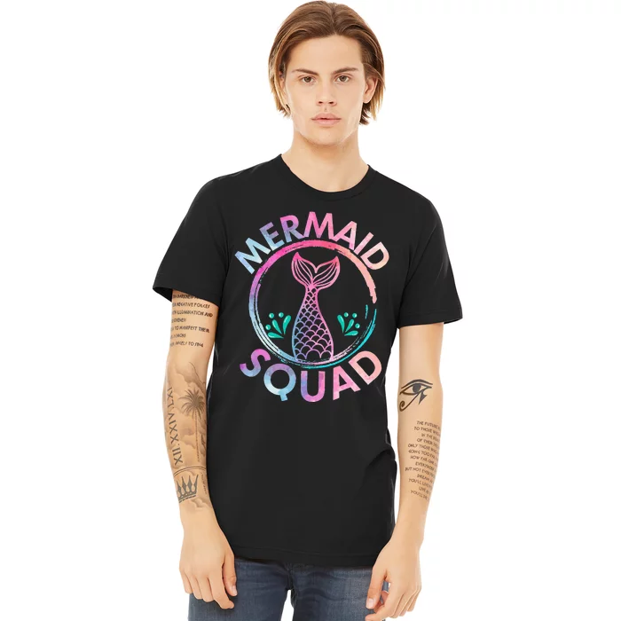 Mermaid Birthday Squad Party Premium T-Shirt