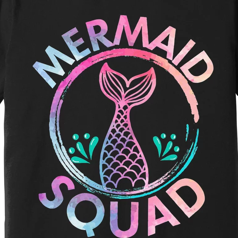 Mermaid Birthday Squad Party Premium T-Shirt