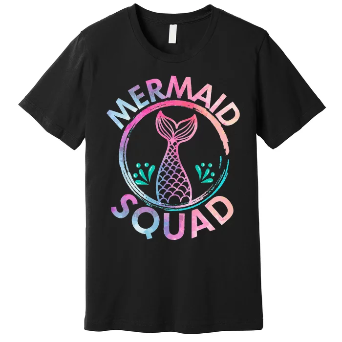 Mermaid Birthday Squad Party Premium T-Shirt