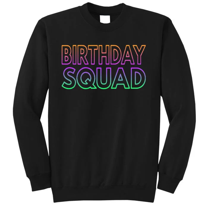 Matching Birthday Squad Birthday  Bday Sweatshirt