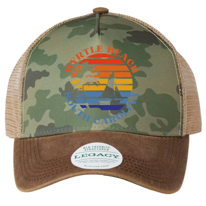 Myrtle Beach South Carolina Summer Vacation Legacy Tie Dye Trucker Hat