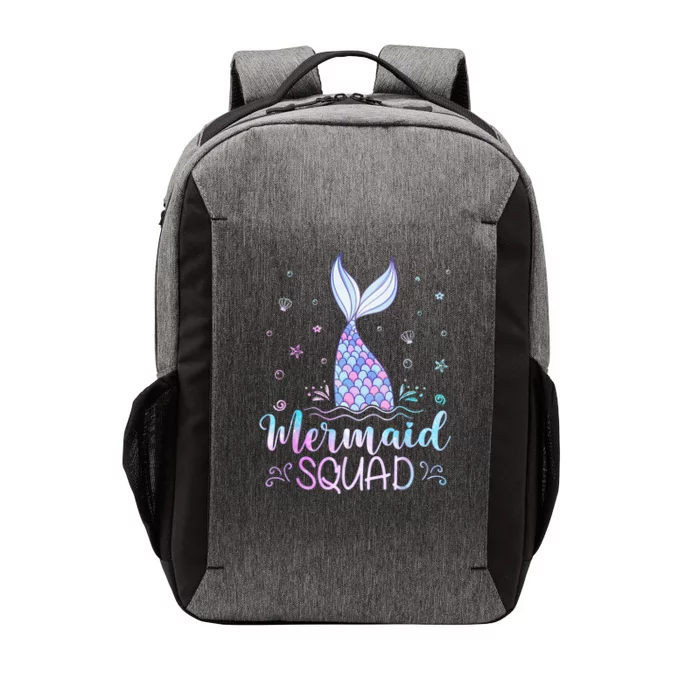 Mermaid Birthday Squad Party Women Mermaid Vector Backpack