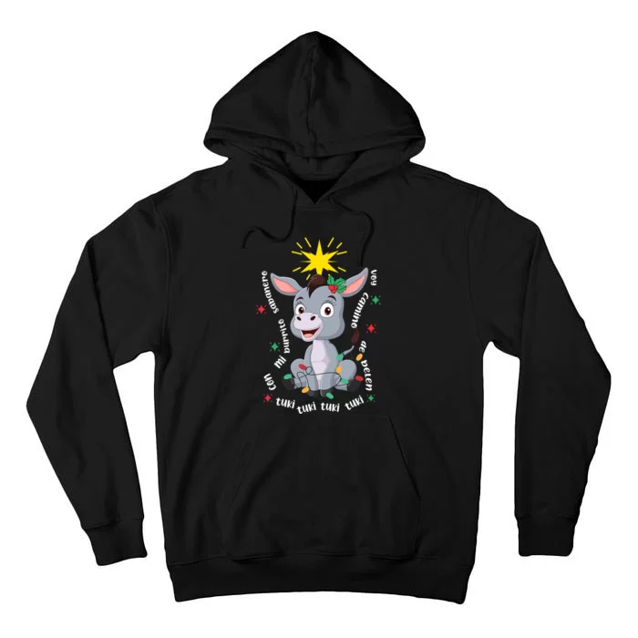 Mi Burrito Sabanero Mexican Tuki Tuki Donkey Latino Xmas Tall Hoodie