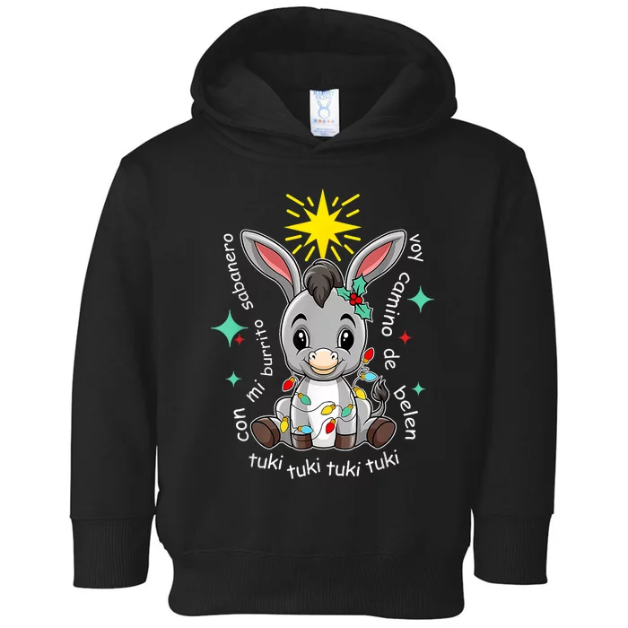 Mi Burrito Sabanero Mexico Tuki Tuki Donkey Latino Christmas Design Toddler Hoodie