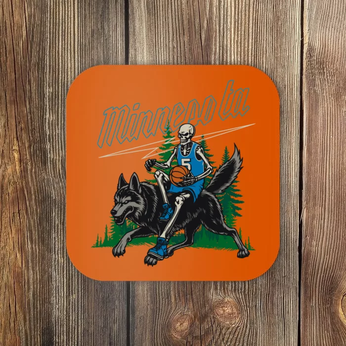 Minnesota Basketball Skeleton Coaster