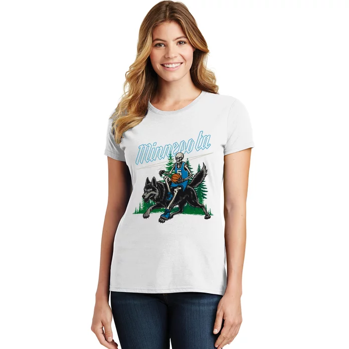 Minnesota Basketball Skeleton Women's T-Shirt