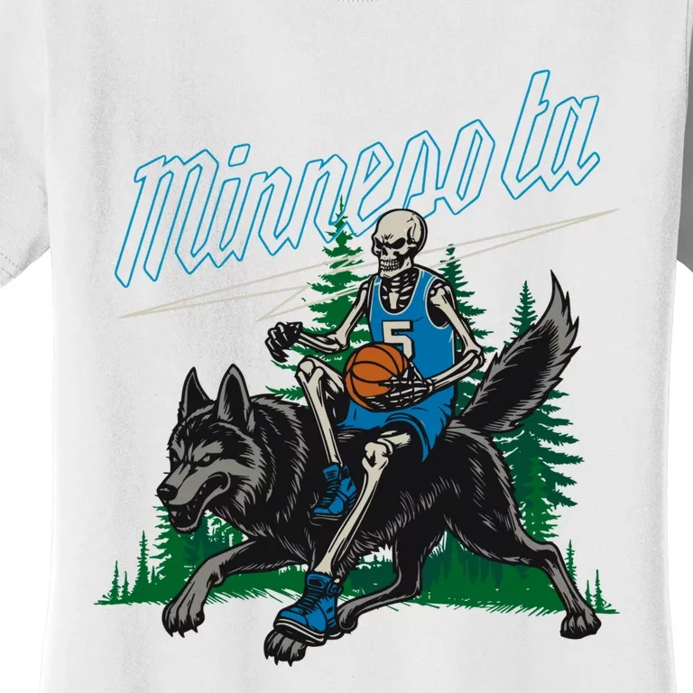 Minnesota Basketball Skeleton Women's T-Shirt