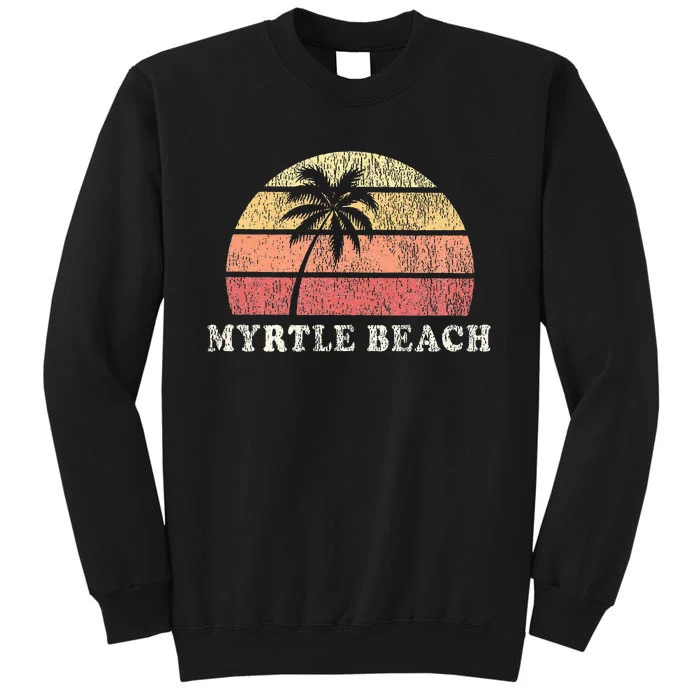 Myrtle Beach Sc Vintage 70s Retro Throwback Design Sweatshirt