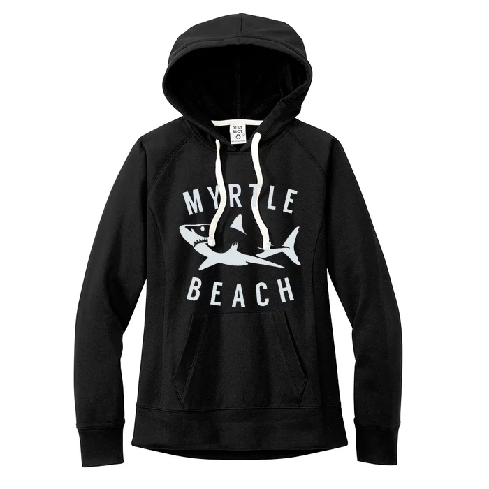 Myrtle Beach South Carolina Shark SC Souvenir Women's Fleece Hoodie