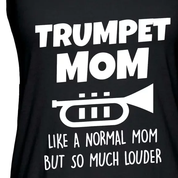 Marching Band Trumpet Mom Funny Ladies Essential Flowy Tank