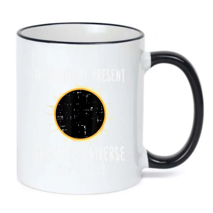 My Birthday Total Solar Eclipse 2024 April 8 Black Color Changing Mug