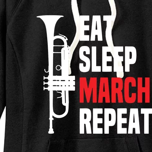 Marching Band Trumpet Funny Trumpet Players Tee Gift Women's Fleece Hoodie