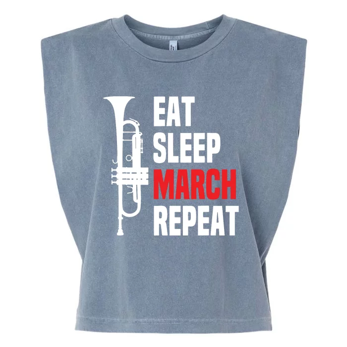 Marching Band Trumpet Funny Trumpet Players Tee Gift Garment-Dyed Women's Muscle Tee