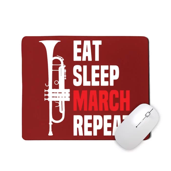 Marching Band Trumpet Funny Trumpet Players Tee Gift Mousepad