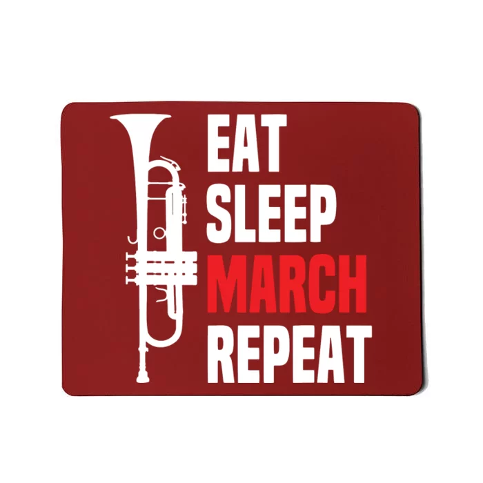 Marching Band Trumpet Funny Trumpet Players Tee Gift Mousepad