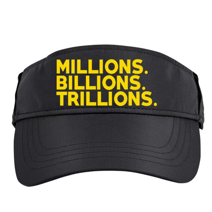 Millions Billions Trillions Adult Drive Performance Visor