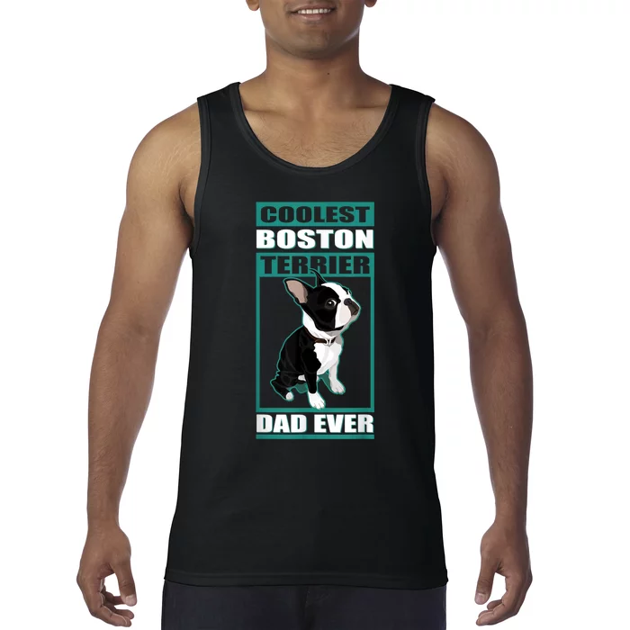 Men Boston Terrier Dad Dog Owner Boston Terrier Tank Top