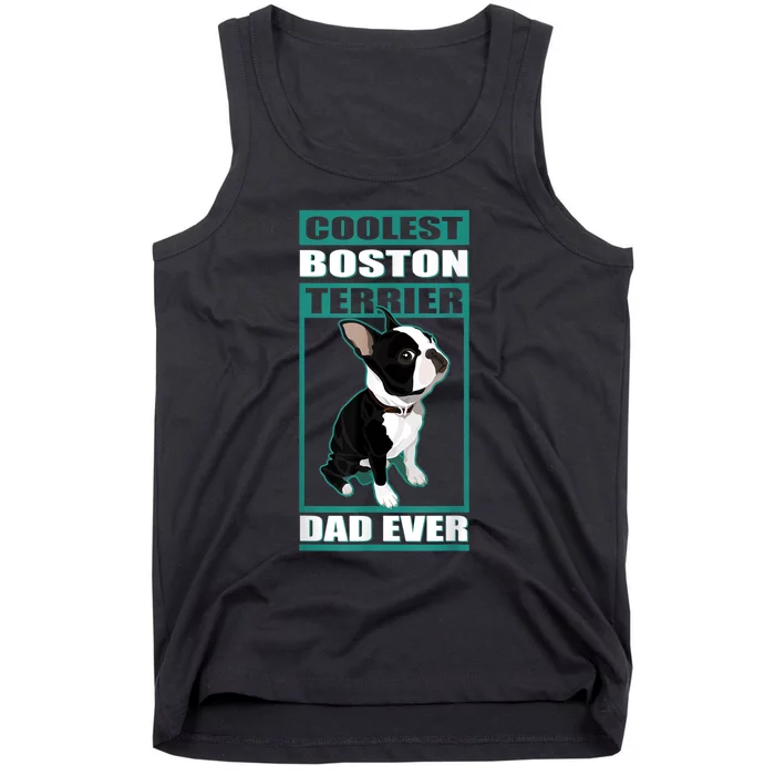 Men Boston Terrier Dad Dog Owner Boston Terrier Tank Top