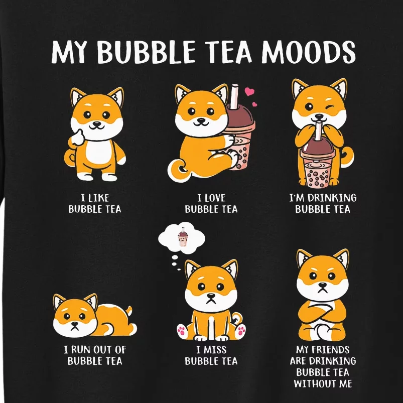 My Bubble Tea Moods Boba Bubble Tea Cup Anime Style Sweatshirt