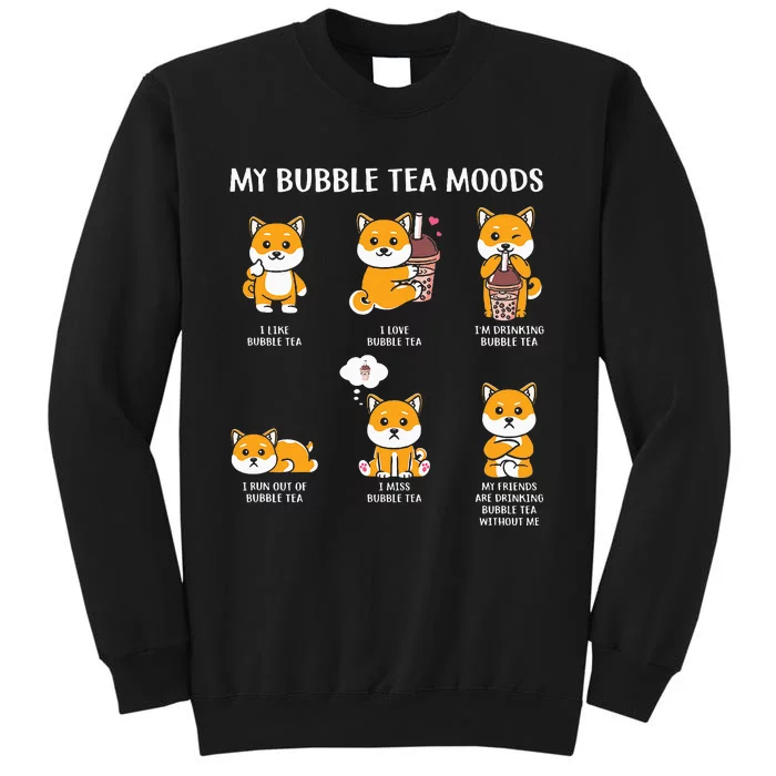 My Bubble Tea Moods Boba Bubble Tea Cup Anime Style Sweatshirt