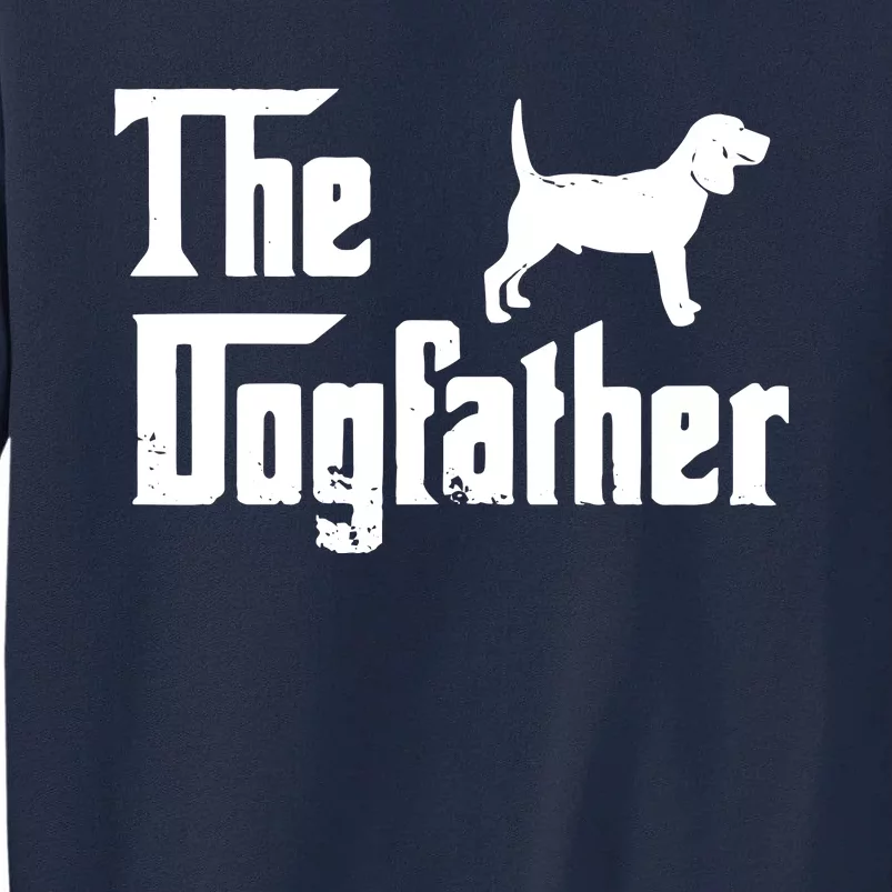 Men Beagle The Dogfather Funny Father Dog Lover Gift Tall Sweatshirt