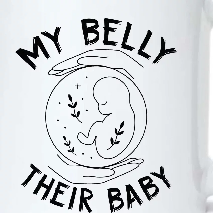 My Belly Their Baby Proud Surrogate Mom IVF Surrogacy Black Color Changing Mug