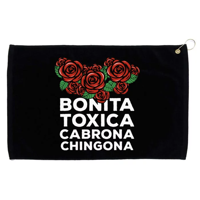 Mexicana Bonita Toxica Viva La Bonita Toxica Pero Chingona Grommeted Golf Towel