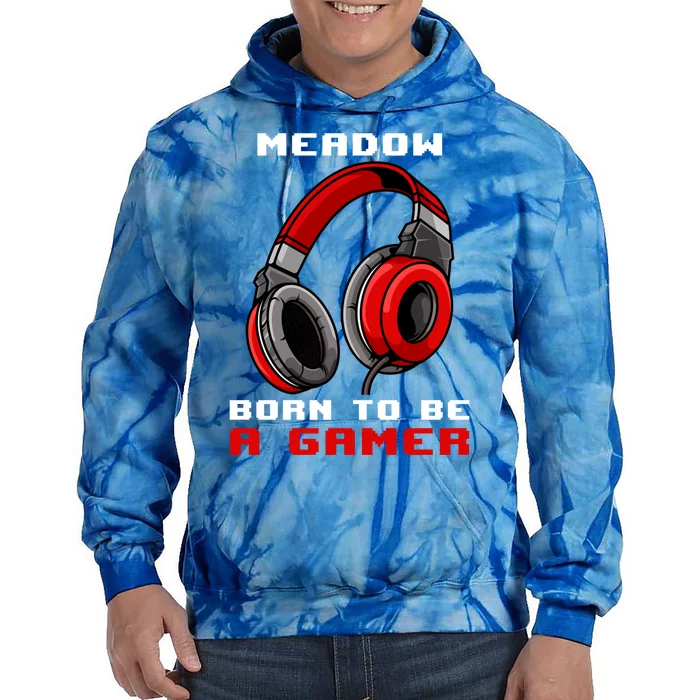 Meadow Born To Be A Gamer Personalized Gift Tie Dye Hoodie