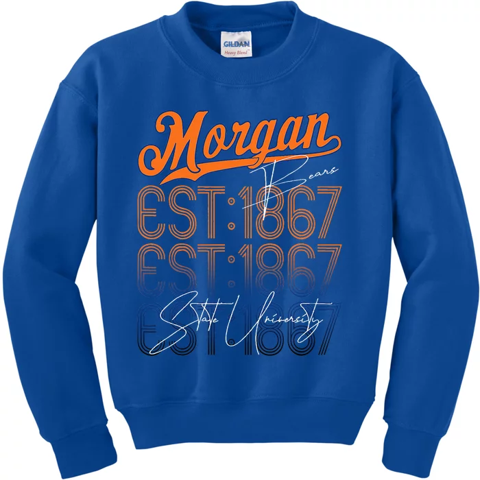 Morgan Back To State University Style Kids Sweatshirt