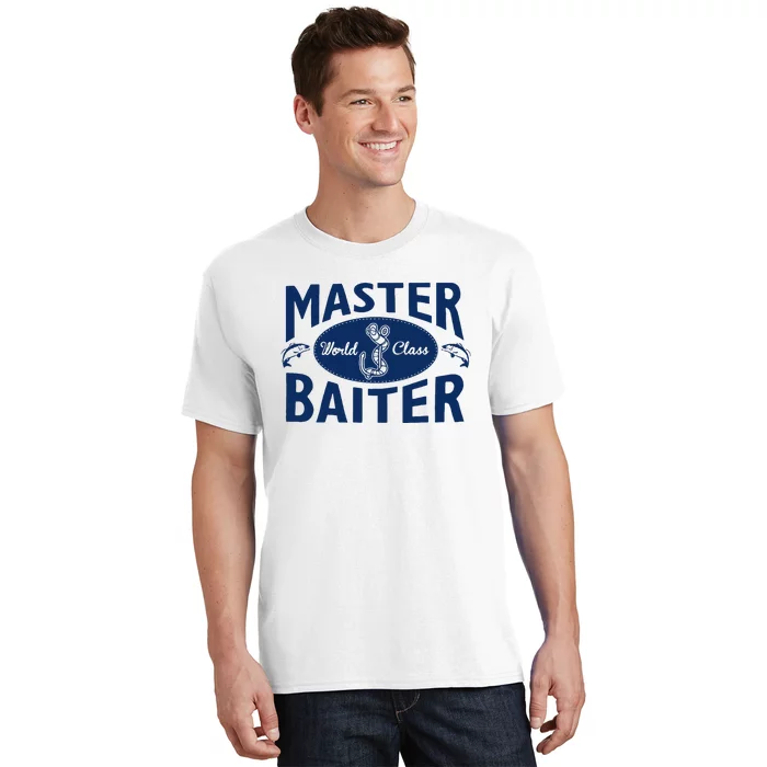 Master Baiter T Shirt Funny Fishing Saying T Shirt Offensive T Shirt Slogan  T-Shirt