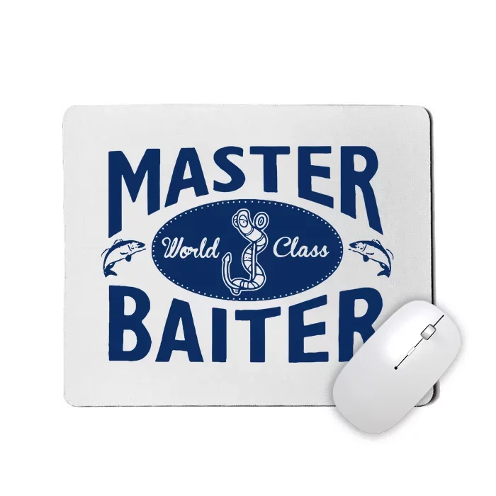 Master Baiter T Shirt Funny Fishing Saying T Shirt Offensive T Shirt Slogan Mousepad