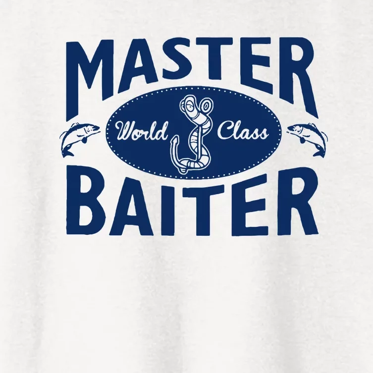 Master Baiter T Shirt Funny Fishing Saying T Shirt Offensive T Shirt Slogan Women's Crop Top Tee