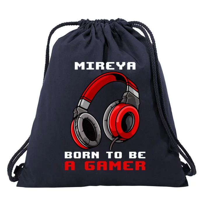 Mireya Born To Be A Gamer Personalized Cool Gift Drawstring Bag