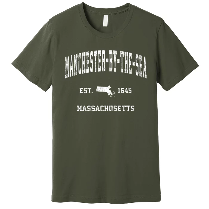 Manchester By The Sea Massachusetts Ma Vintage Athletic Premium T-Shirt