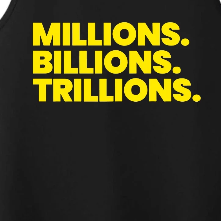 Millions Billions Trillions Performance Tank