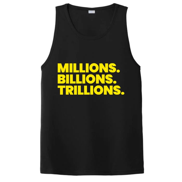 Millions Billions Trillions Performance Tank