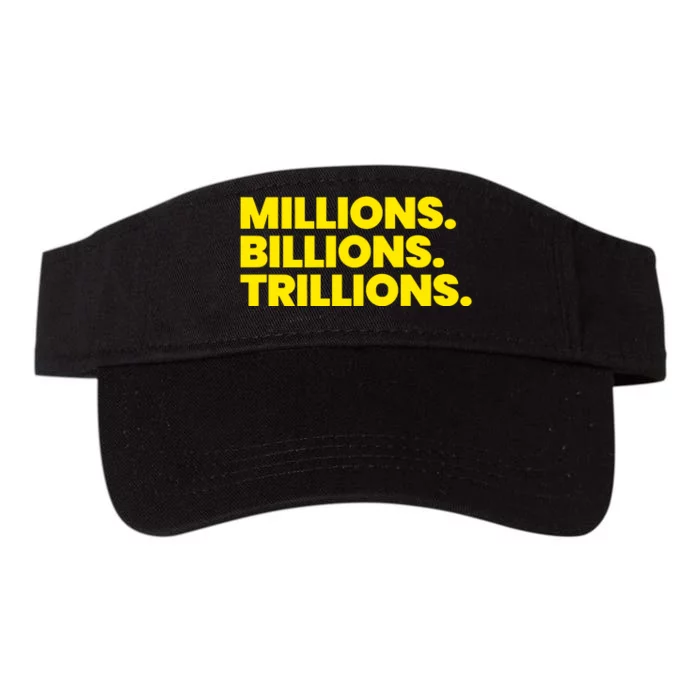 Millions Billions Trillions Valucap Bio-Washed Visor