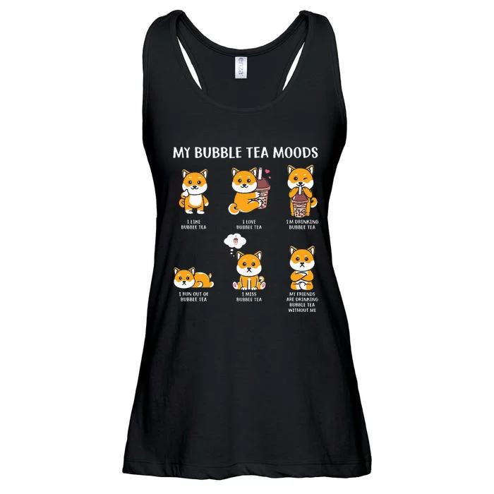 My Bubble Tea Moods Boba Bubble Tea Cup Anime Ladies Essential Flowy Tank