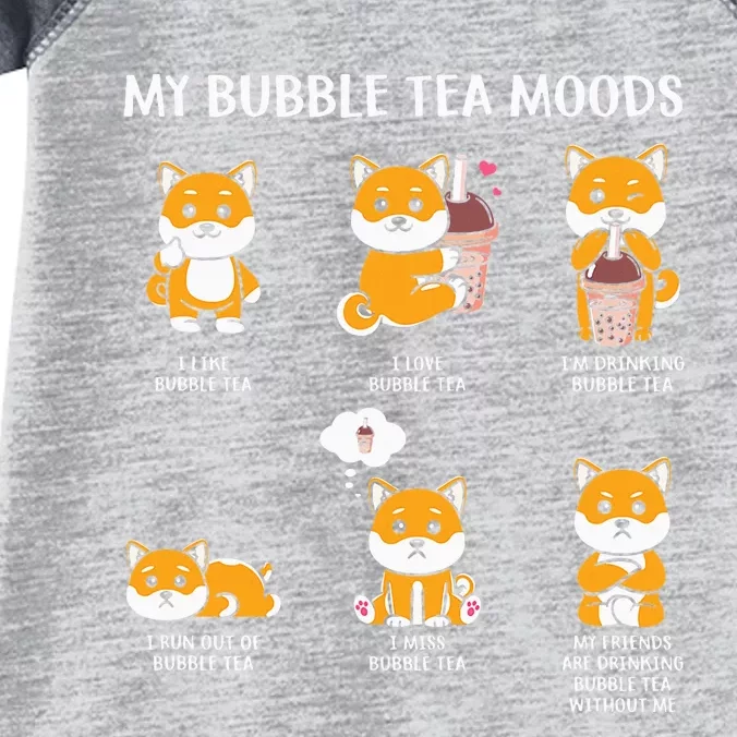 My Bubble Tea Moods Boba Bubble Tea Cup Anime Infant Baby Jersey Bodysuit