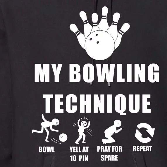 My Bowling Technique Premium Hoodie