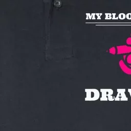 My Blood Type Is Drawing Drawing Artist Softstyle Adult Sport Polo